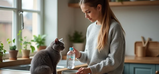 L&rsquo;eau Evian pour chat : est-ce vraiment adaptée à leur hydratation et santé ?
